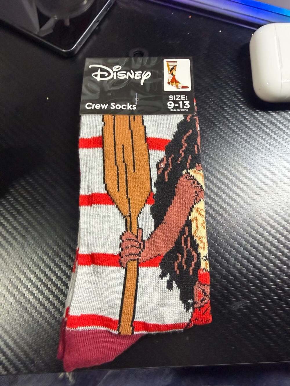 Disney Moana Character Crew Socks Size 9-13